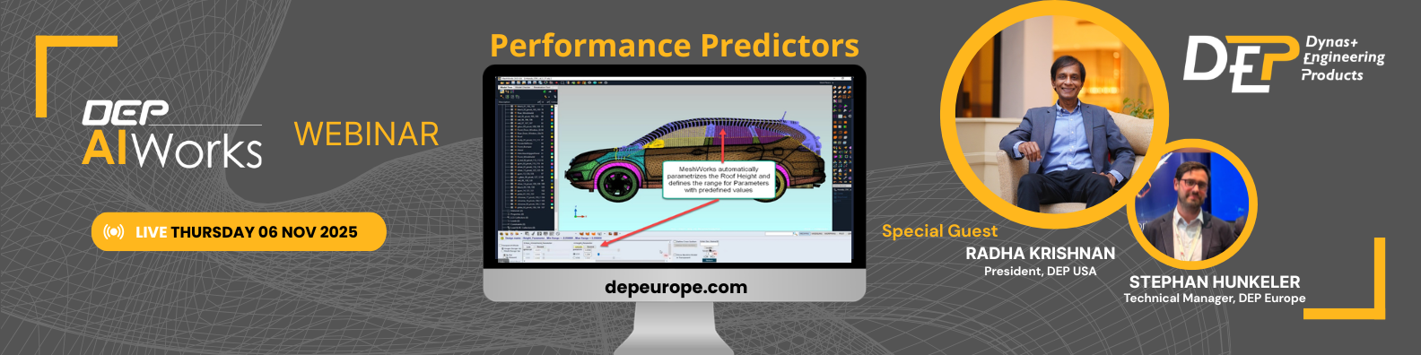DEP MeshWorks AI/ML Framework Webinar — Real-World Applications and Performance Predictors
